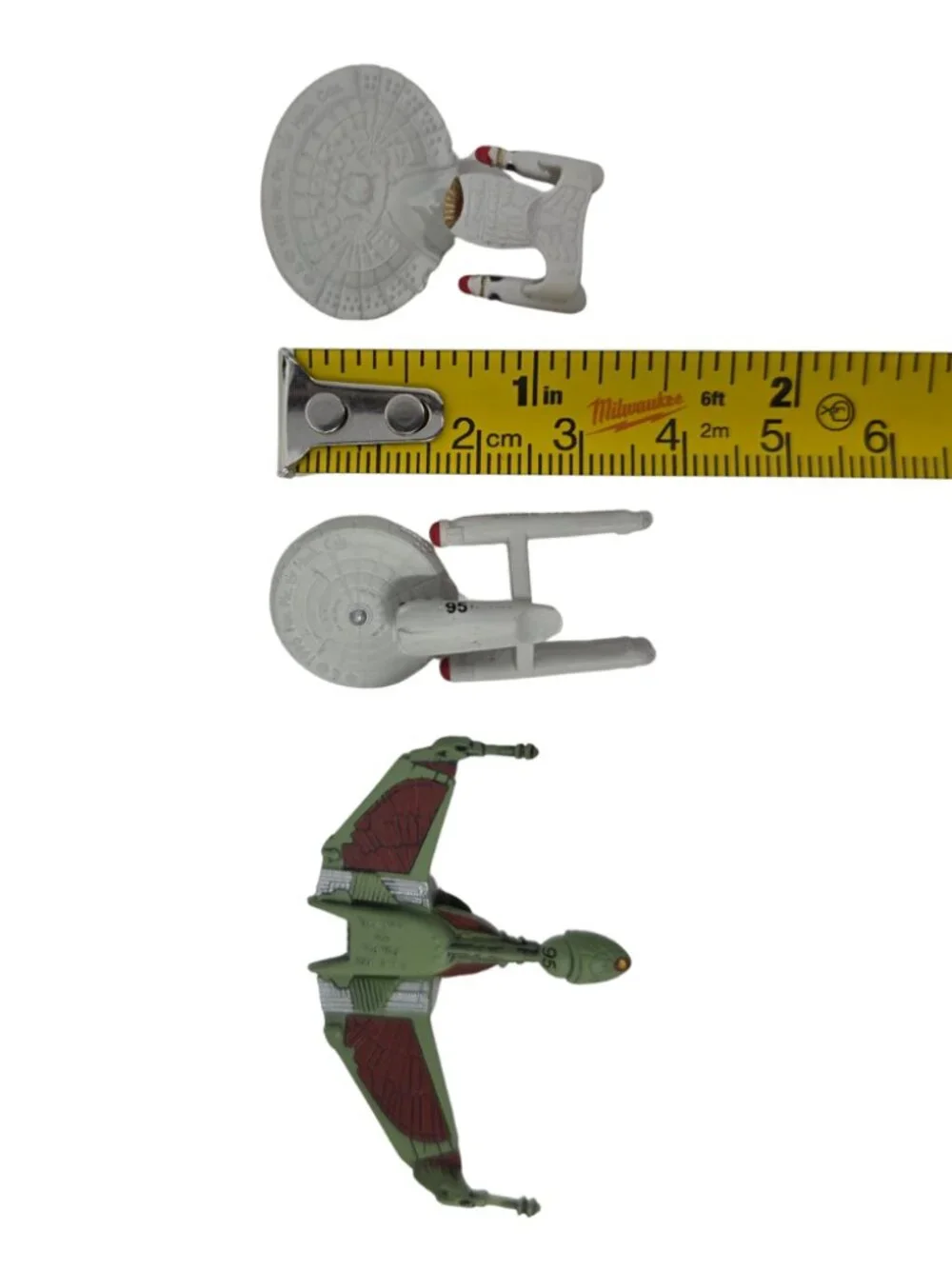 Vtg 1995 Hallmark Keepsake The Ships of Star Trek Ornament 3 Pc Set Miniatures